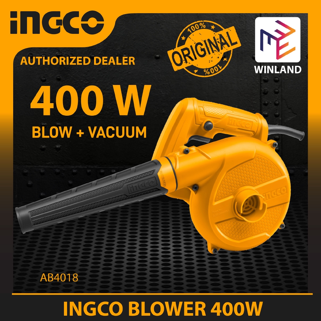 Ingco Original High Speed 2 in 1 Electric Blower + Vacuum 400W AB4018