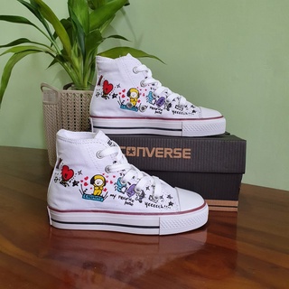 ¤▥◆Girls And Boys Shoes sneaker Strap BTs ARMY Korean fashion Models Of Children's Shoes Aged 4.5,6,8,9,9,10 Years Old K #3