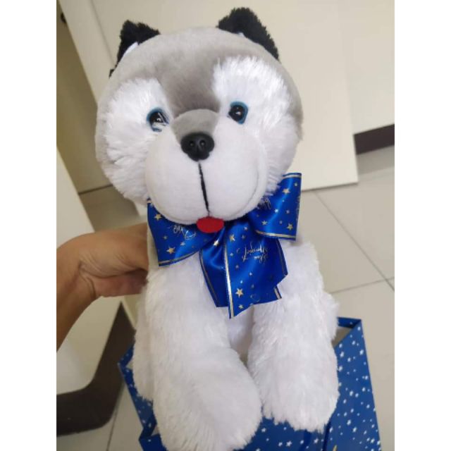 blue magic husky stuffed toy