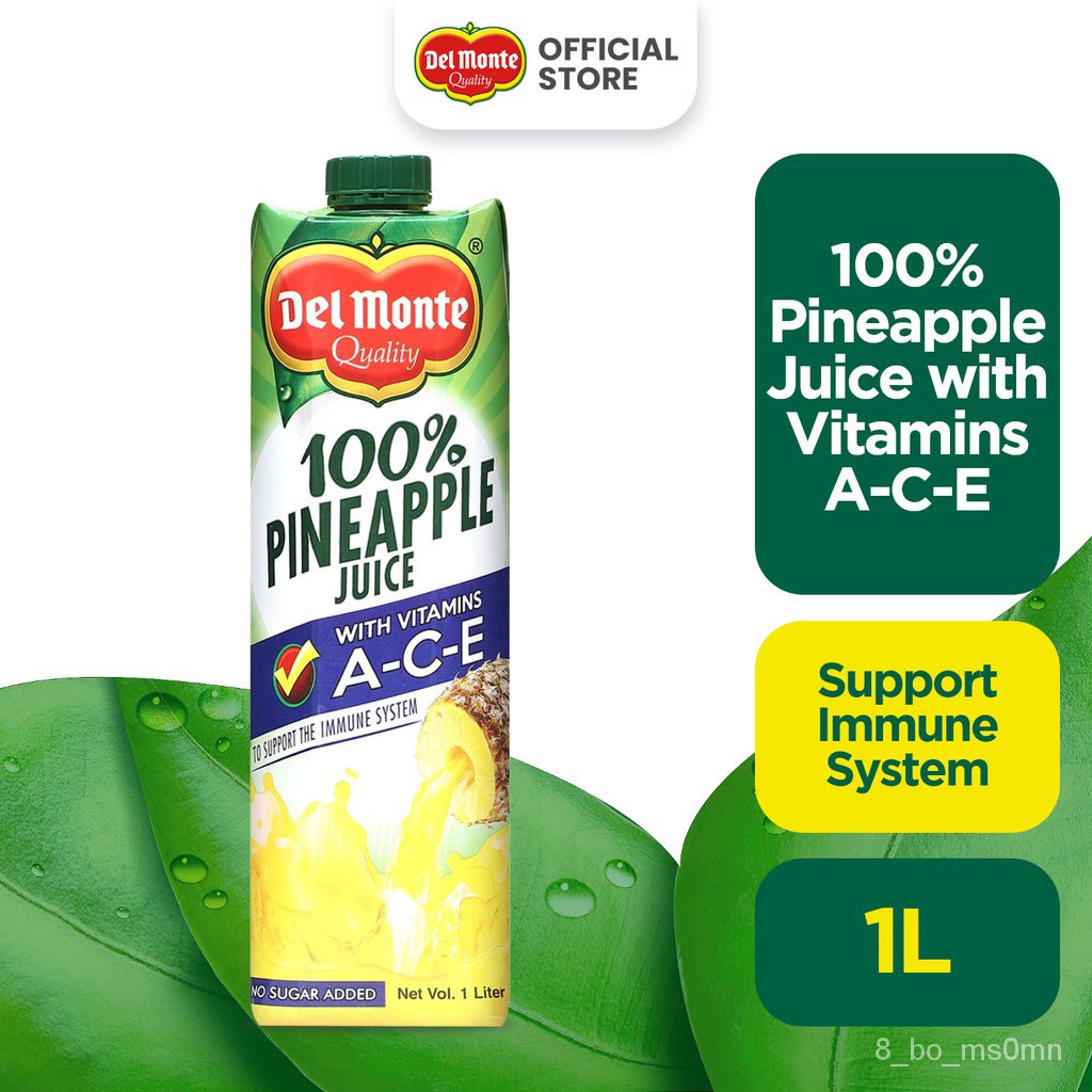 SYIO DEL MONTE 100% Pineapple Juice with Vitamin ACE to Boost the ...