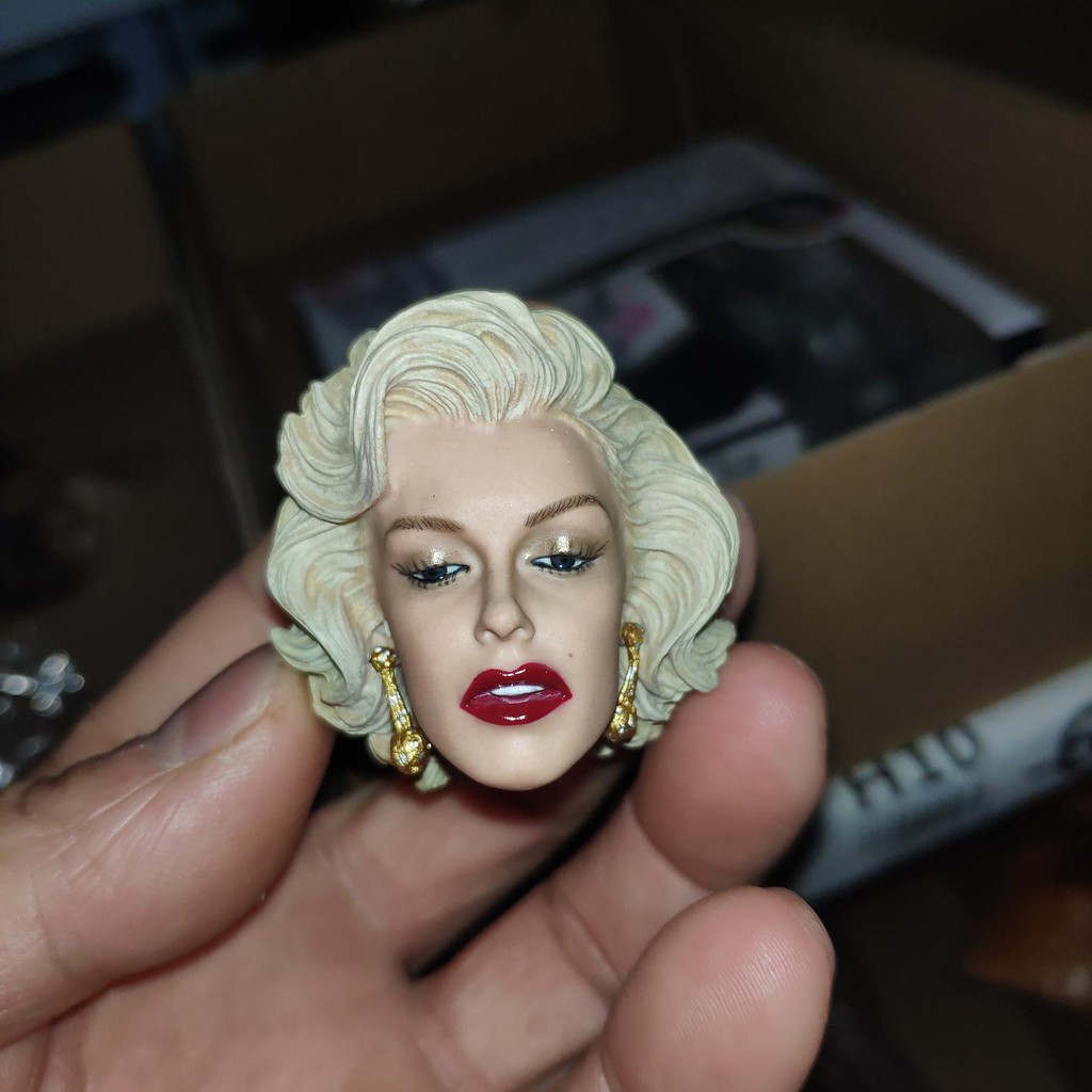 1/6 Female Head Sculpt For Marilyn Monroe Fit 12" Phicen TBleague Figure Body 