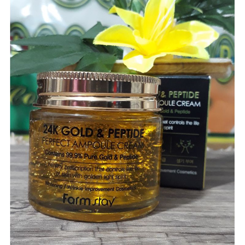 farmstay 24k gold & peptide perfect ampoule cream