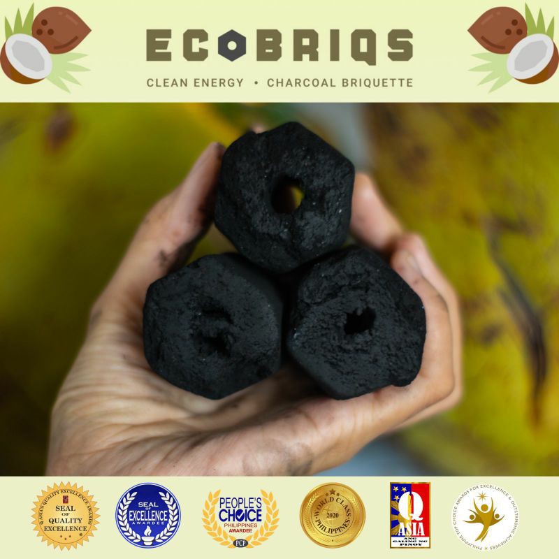 1/2 kilo ECOBRIQS Coconut Charcoal Briquettes Uling Shopee Philippines