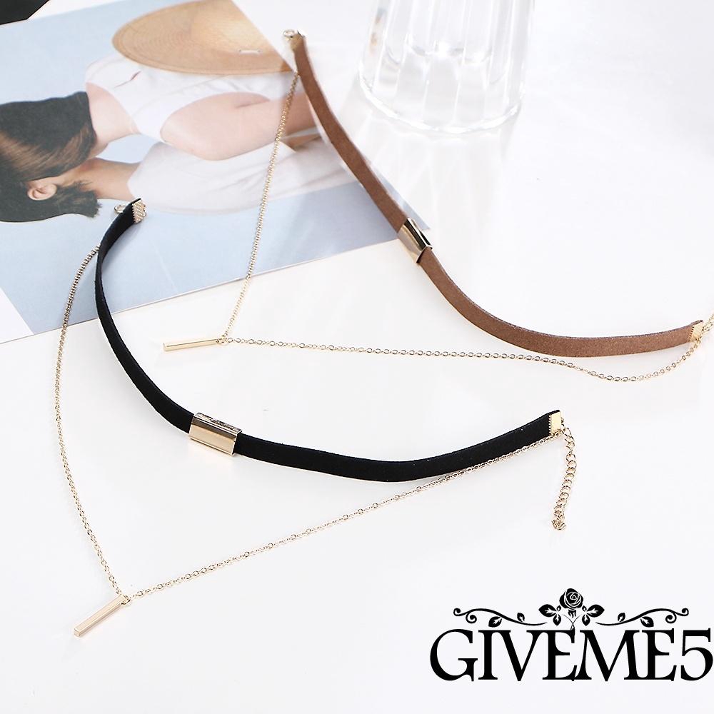 gold velvet choker