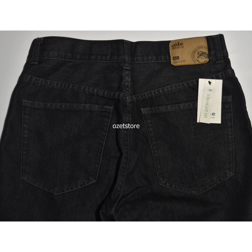 COLE Men's Black Straight Fit Jeans CPS06 ORIGINAL - Image 5