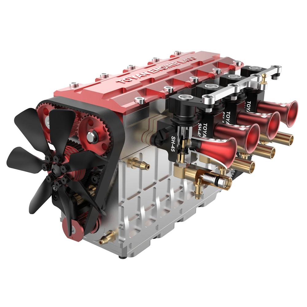 TOYAN FSL400 14cc Inline 4cylinder 4stroke Watercooled Nitro Engine Model DIY Assembly Kit