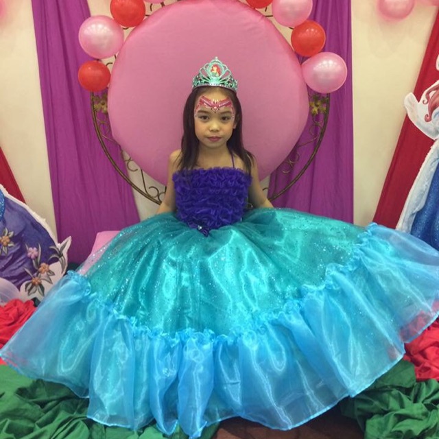 princess ball gown for 7th birthday