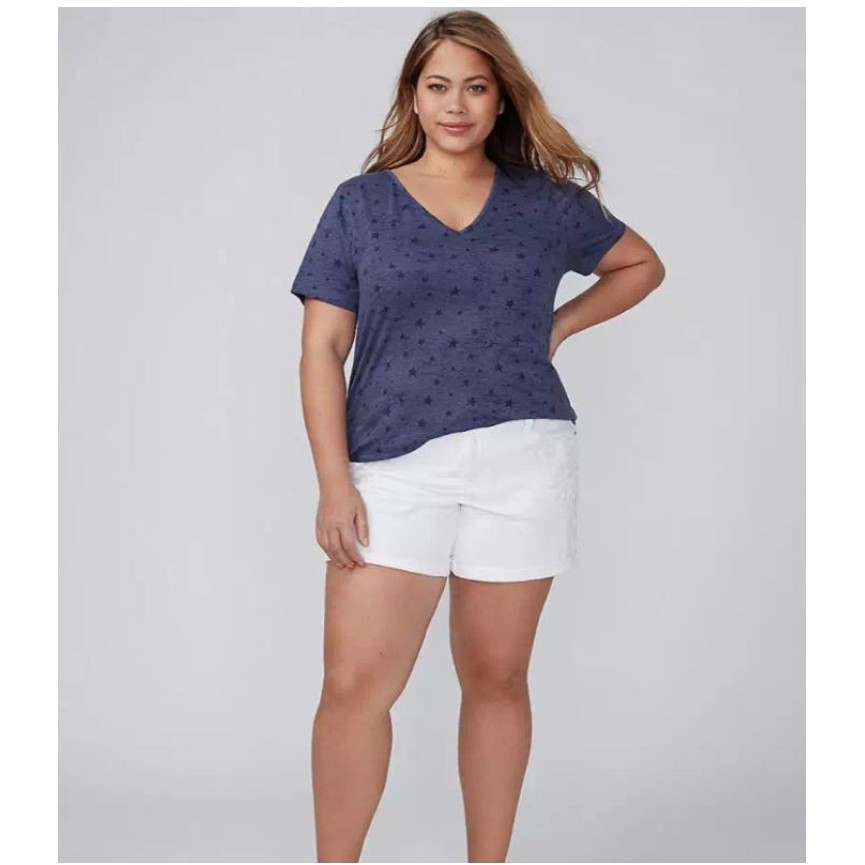 plus size white shorts