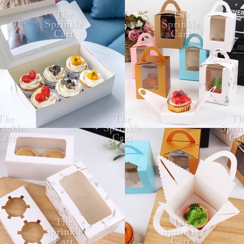 10pcs-cupcake-box-with-holder-brownies-cupcake-revel-bar-muffin-box