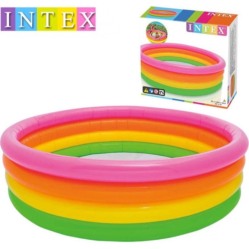 INTEX 4Ring&3Ring Inflatable Outdoor Swimming Pool 86cm 114cm 147cm