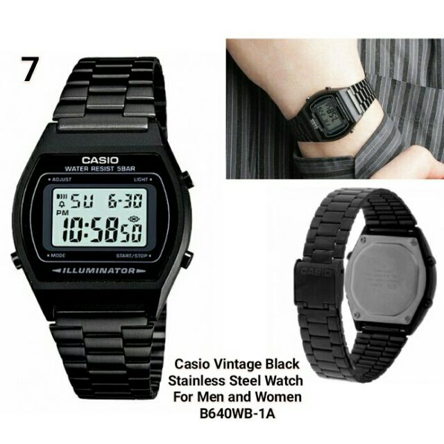 casio watch for men black