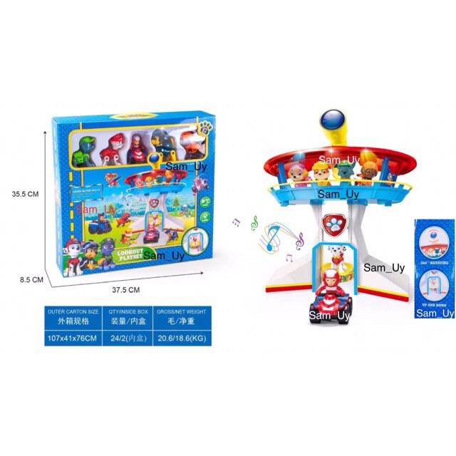 paw patrol light and sound lookout tower