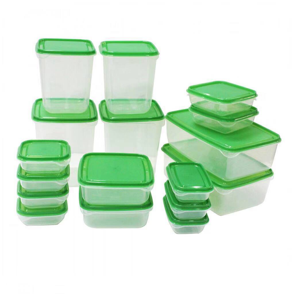 Plastic Kitchen Food Container Set of 17 | Shopee Philippines