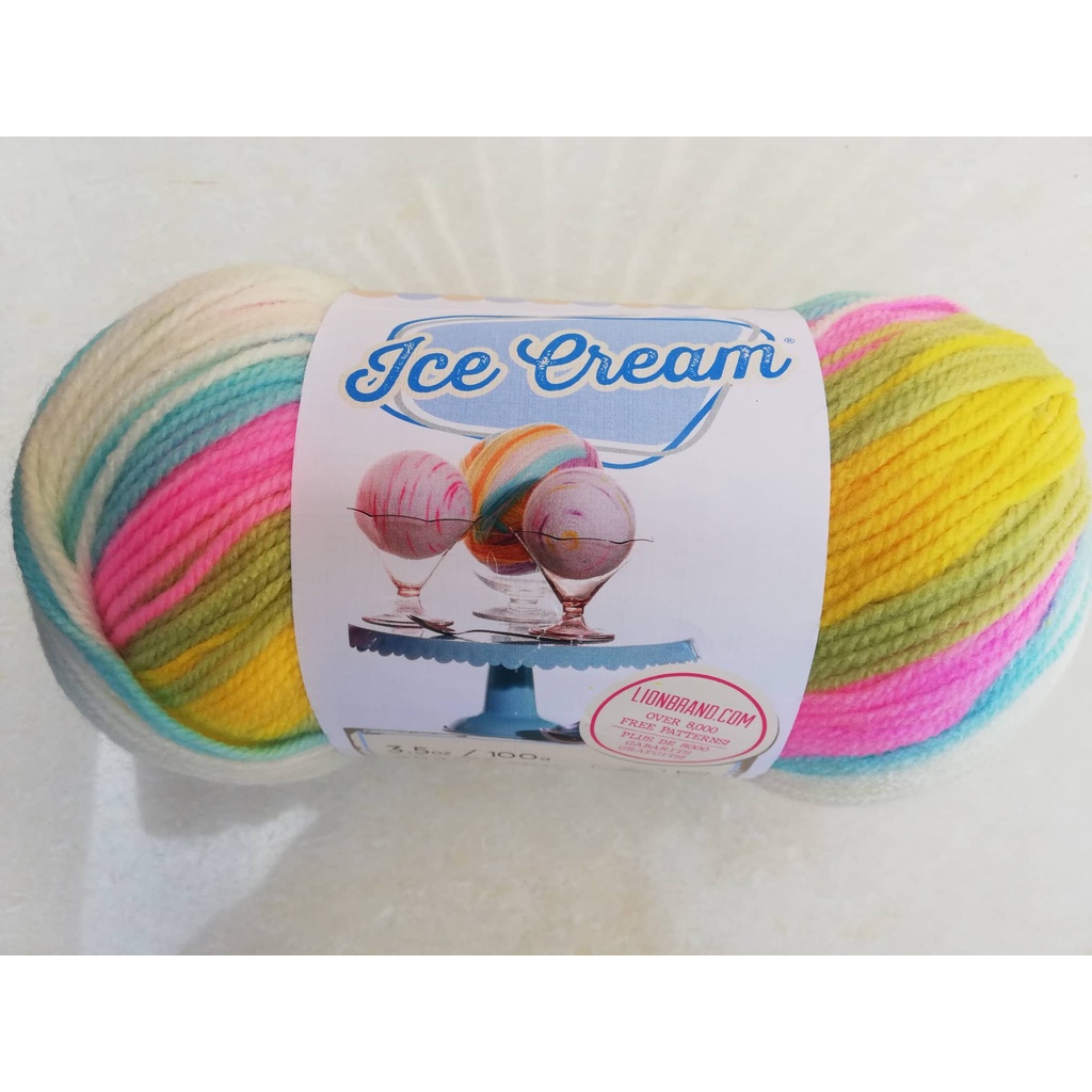 Lion Brand Ice Cream Yarn Shopee Philippines