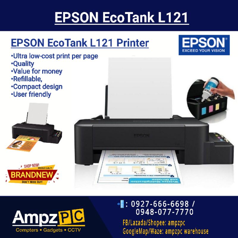 Epson L121 Ecotank Printer Shopee Philippines 2297