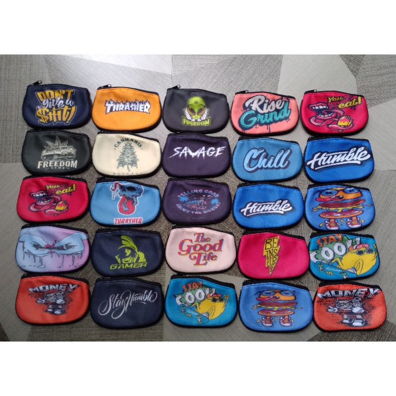 ( Rise&GrindxStayCoolxChill )Artwork Inspired Wallet Shopee Philippines