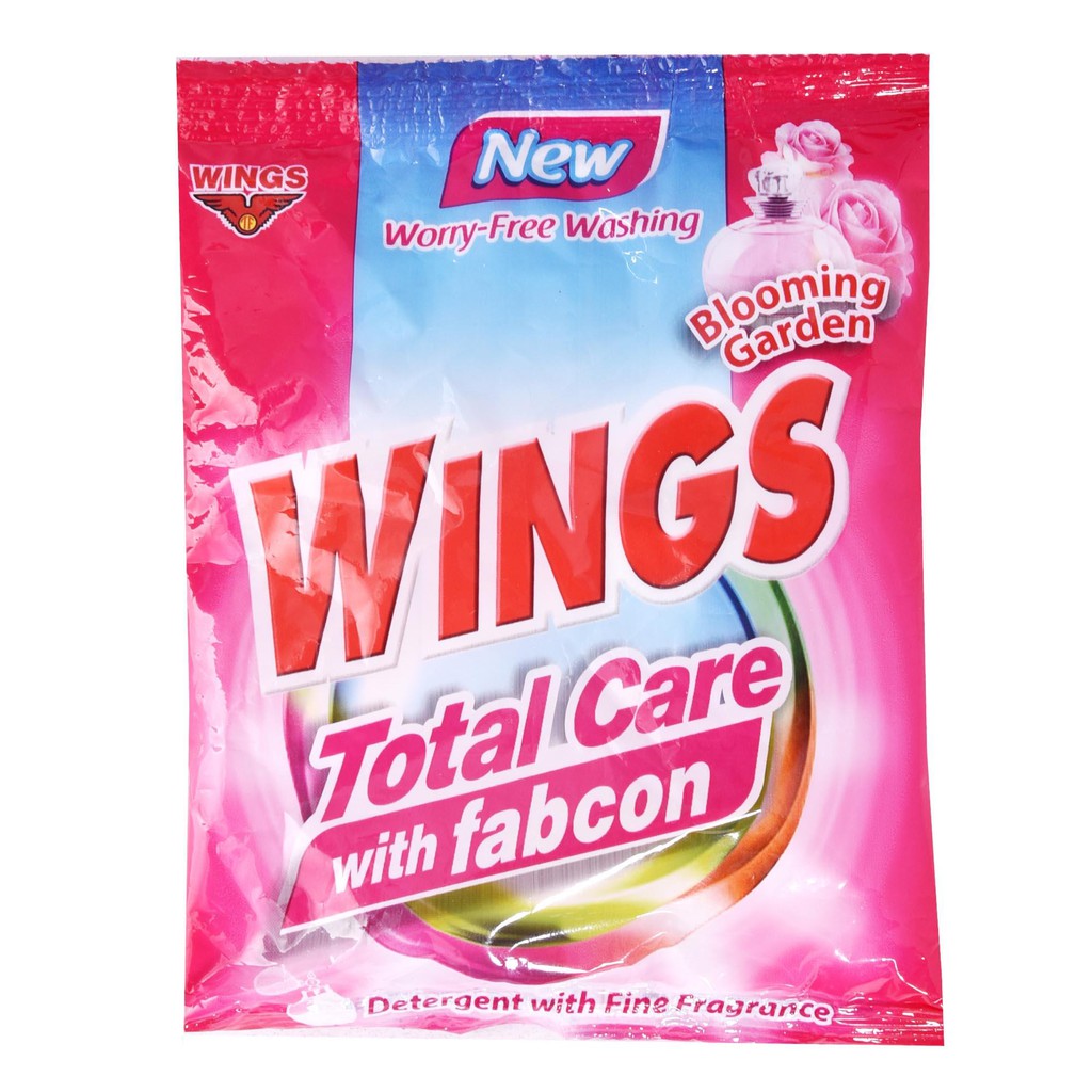 3PC Wings Solve Powder Detergent TotalCare with FabCon 52g Shopee