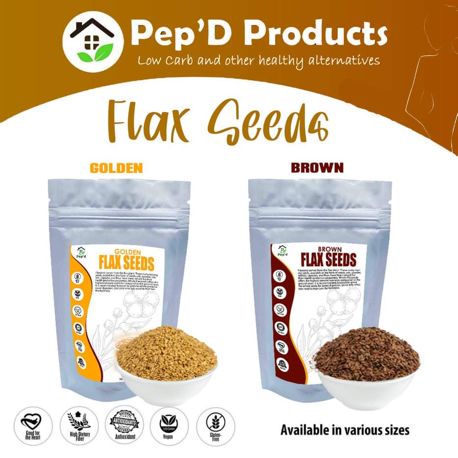Flax Seeds (Brown/Golden) 100g/250g Organic Low Carb Keto Shopee