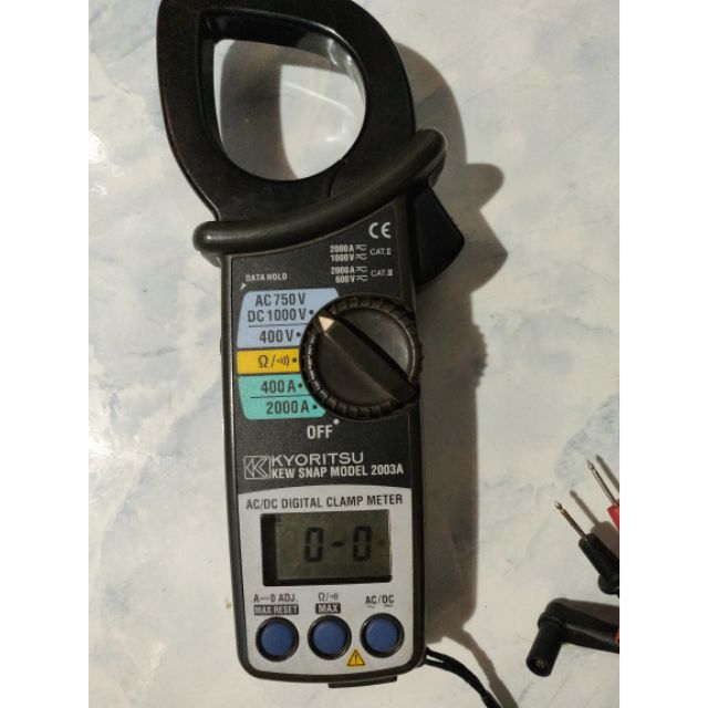Kyoritsu AC/DC Clamp Meter 2003A Shopee Philippines