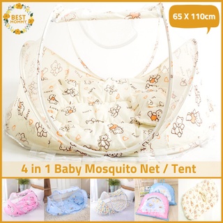 Bestmommy 4in1 Baby Mosquito Net Comfortable Bed With Pillow Big Folding Anti-insects Quality Tent