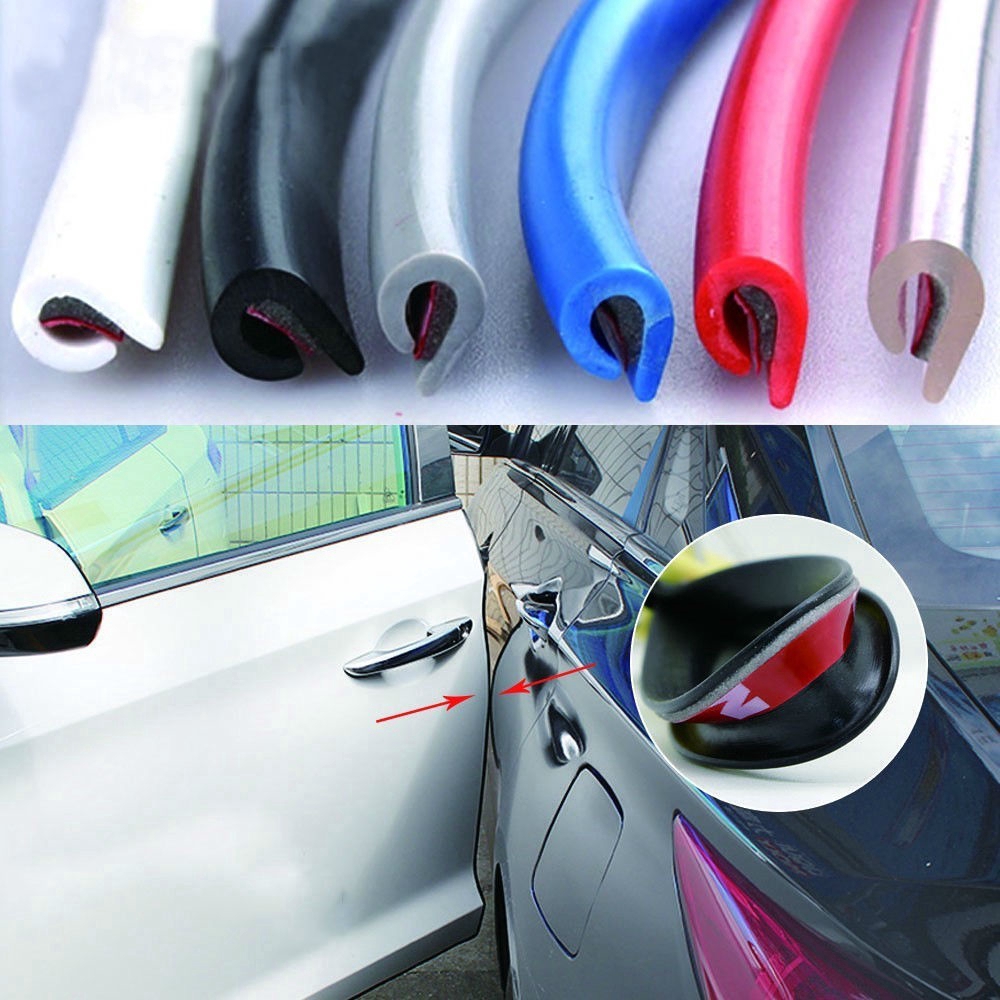 Xumu Auto Car Door Edge Rubber Scratch Protector Moulding Strip Protection Strips Sealing Anti Rub Shopee Philippines