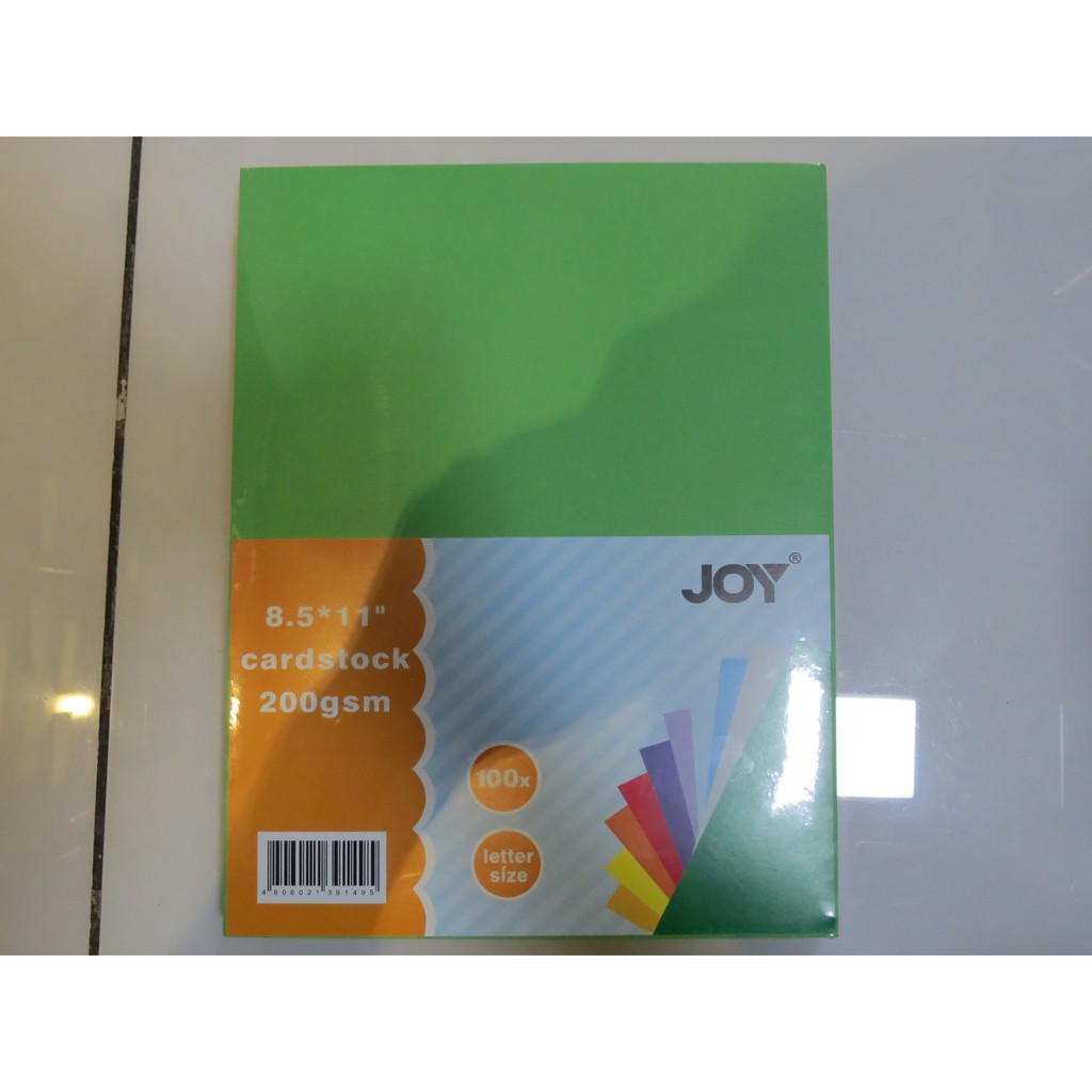 Card Stock Letter Size Assorted Colors 100 sheets per pack Shopee