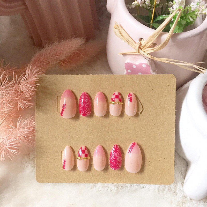 Demon Slayer Fake Nails-Nezuko | Shopee Philippines