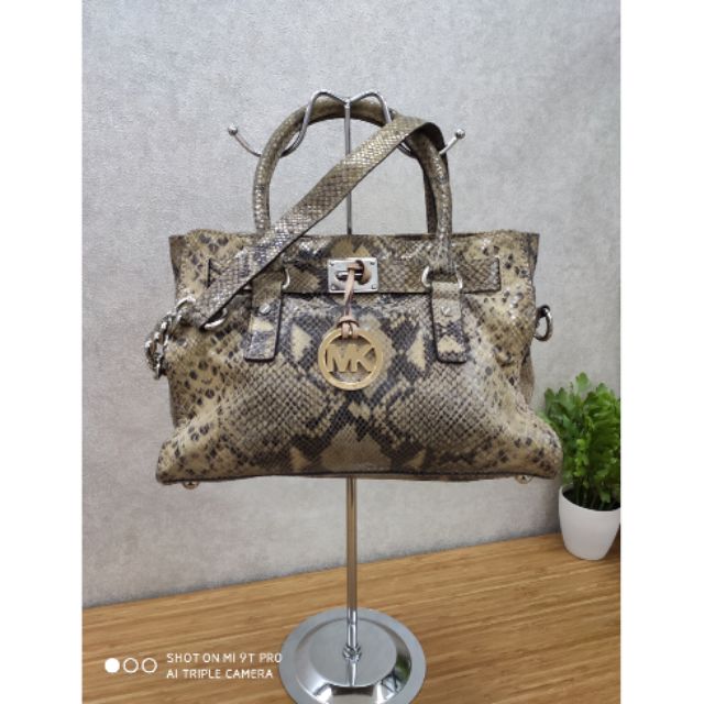 mk snakeskin bag