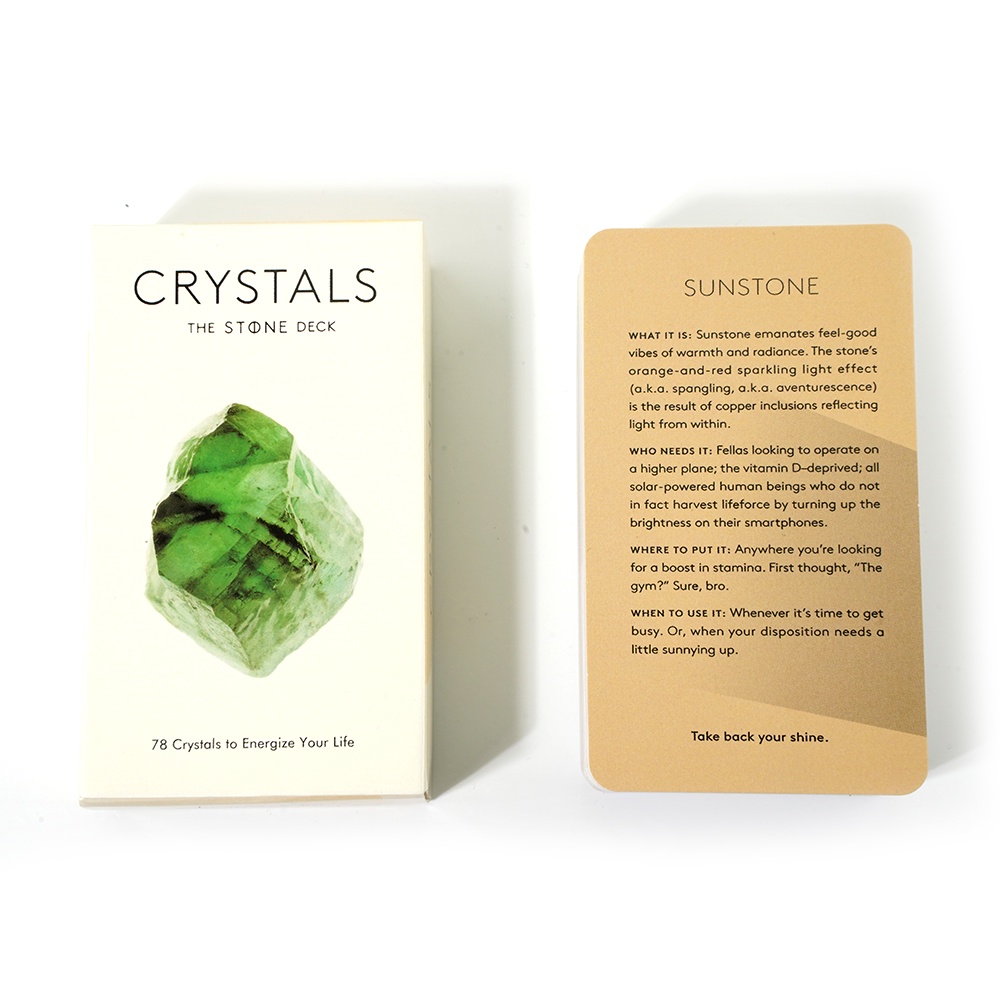 Crystals The Stone Deck Prophecy Tarot Deck Shopee