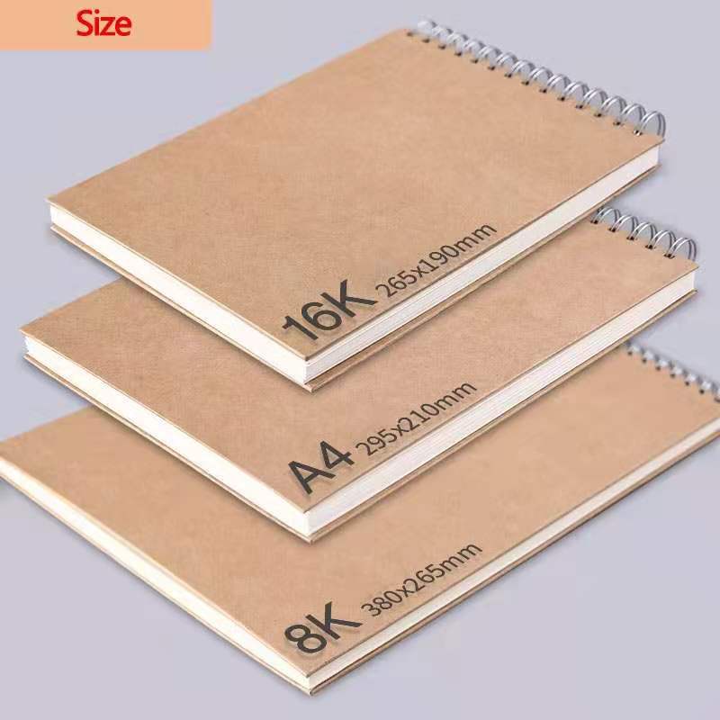 【HOT】Professional sketchbook Thick paper Spiral notebook Art school