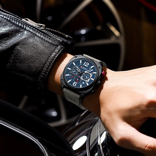 Curren Men's Watches Fashion Casual Quartz Sporty Wristwatches 2021 Male Chronograph Leather Luminous Waterproof Watch 8398l #5
