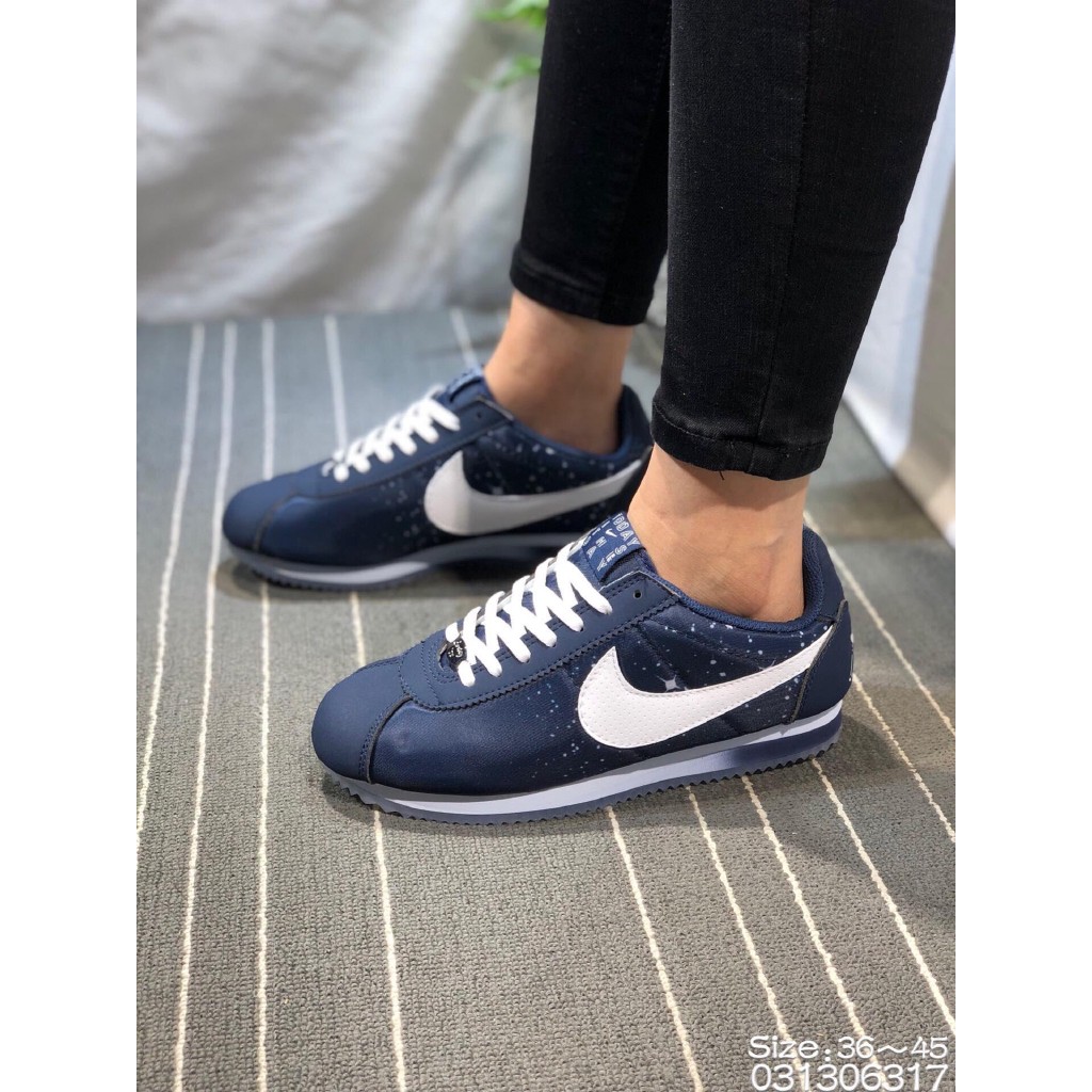 nike cortez dark blue