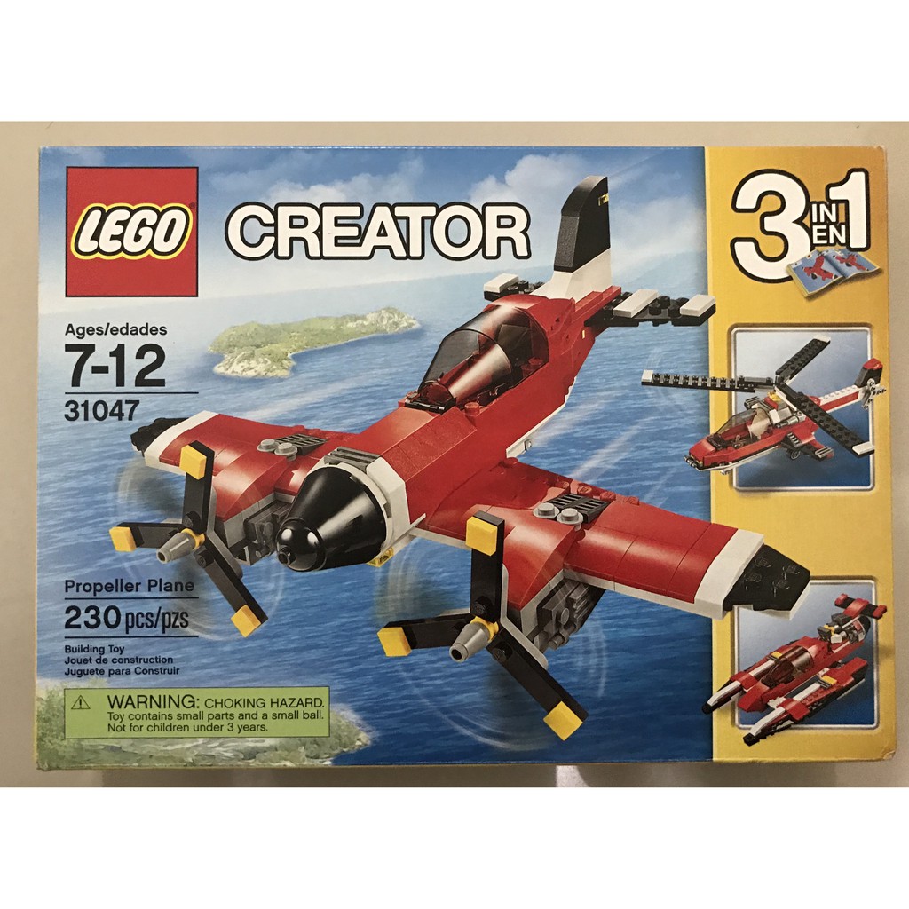 lego creator propeller plane 31047