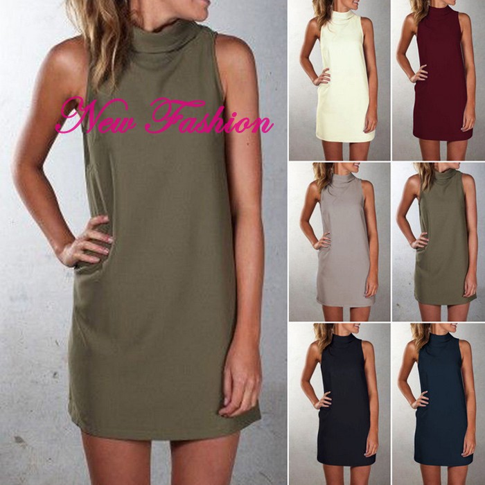 plus size sleeveless shirt dress