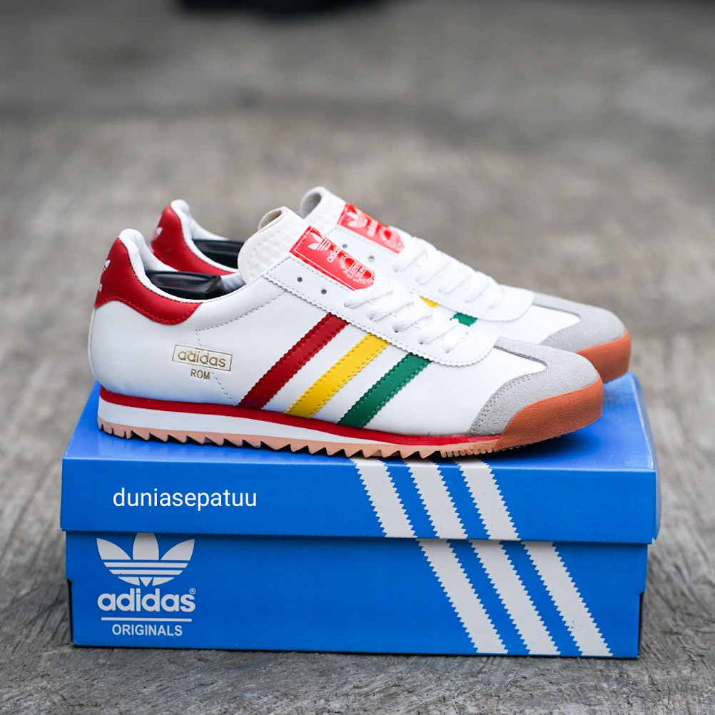 adidas rom white red