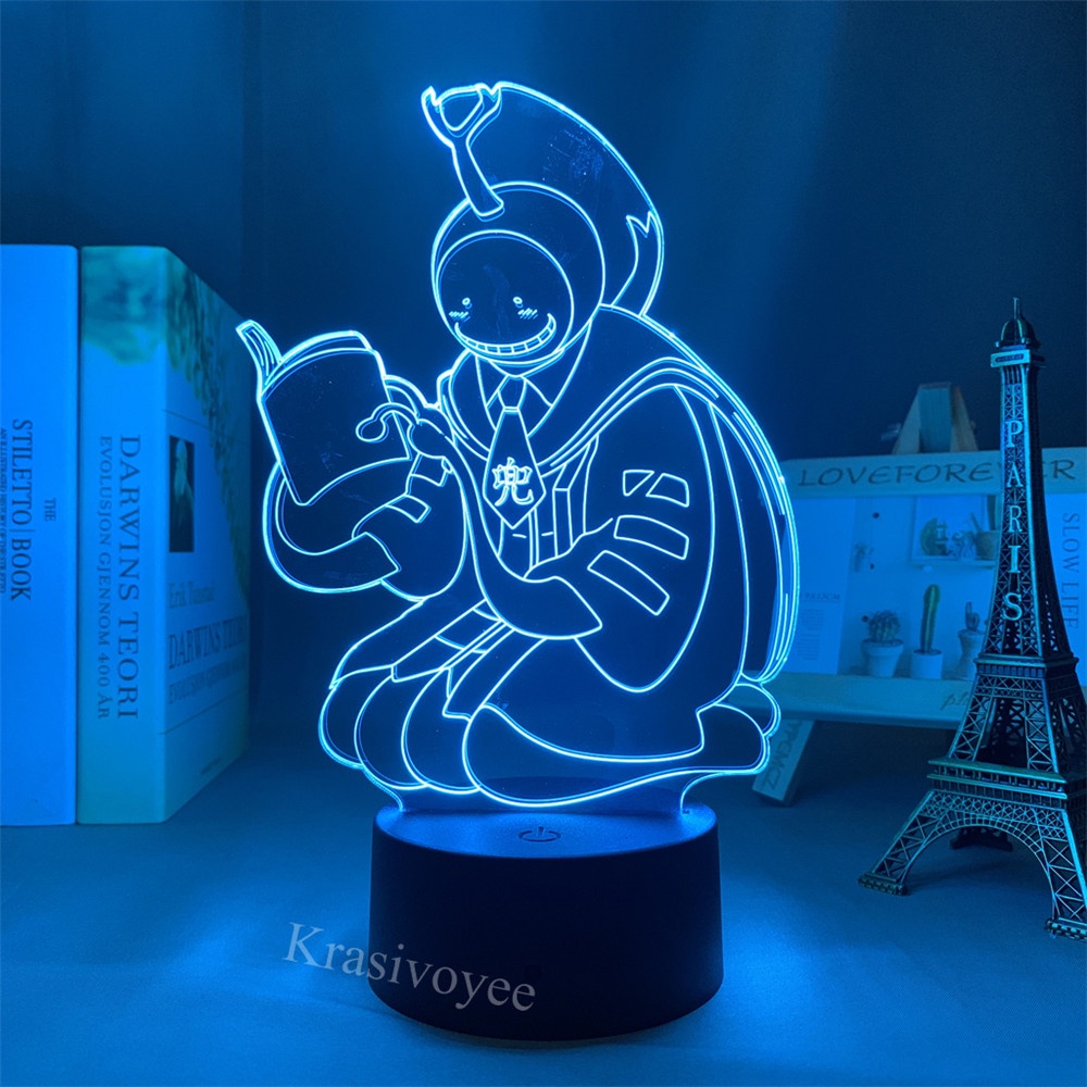 №℗Koro Sensei Quest Night Light Colors Changing Desk Bedside Lamp Cool Gift for Otaku Friends