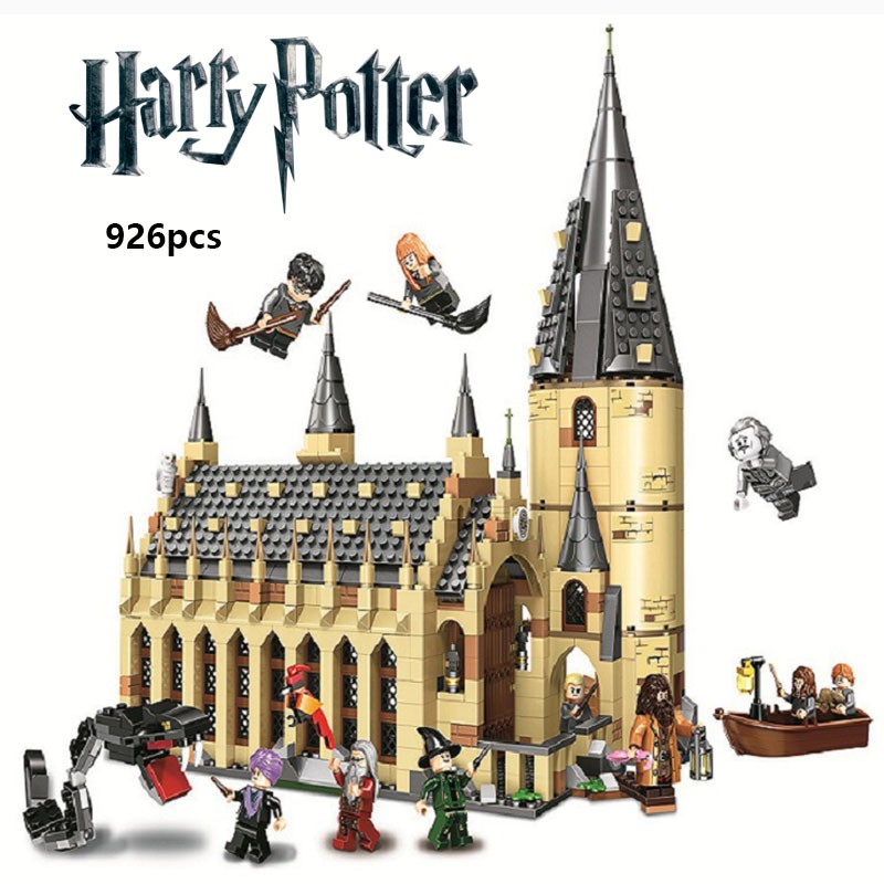 Harry Potter Hogwarts Castle Building Blocks Toys Train 926pcs Educational Kit