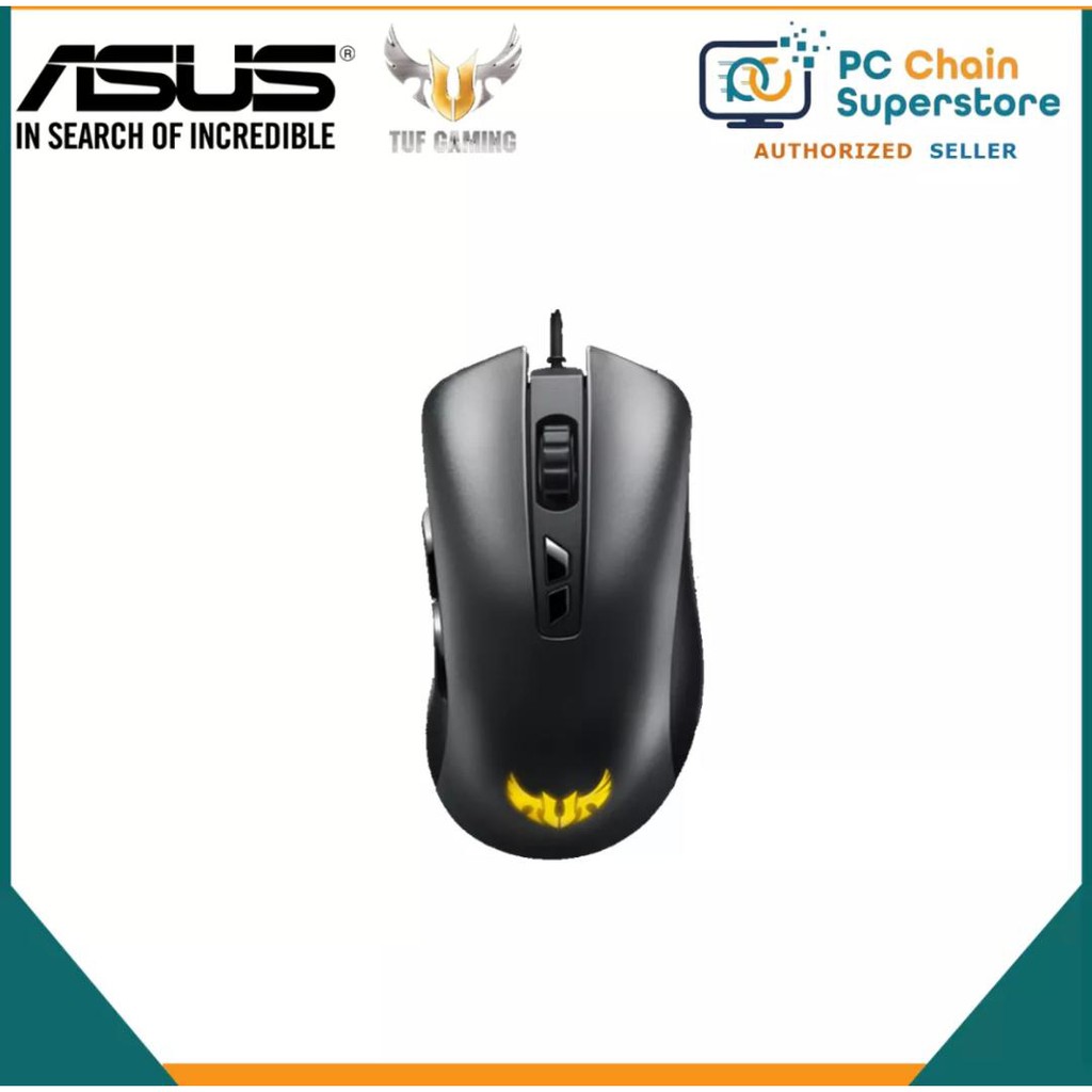 ASUS TUF Gaming M3 ergonomic wired RGB gaming mouse with 7000dpi sensor, lightweight build