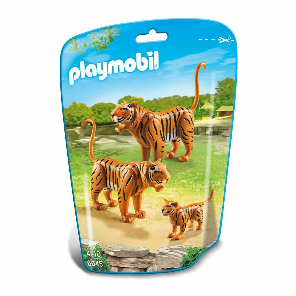 TIGER FAMILY wild zoo AFRICA playmobil 6645 playmobile NEW baby CUB