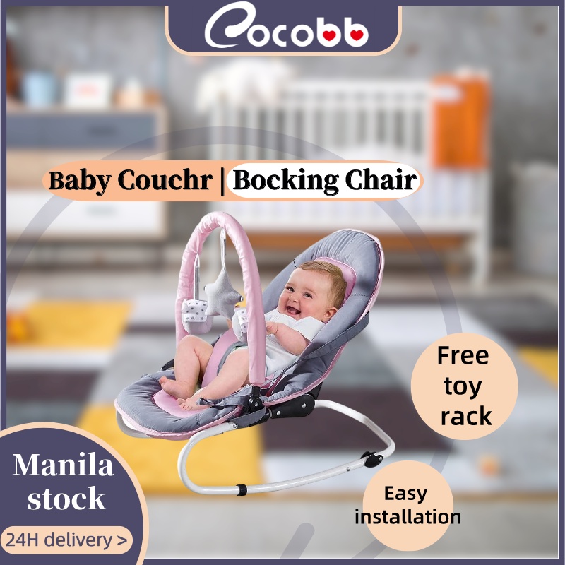 COCOBB Baby Swing Indoor Outdoor Cradle Chair for Infants with Portable