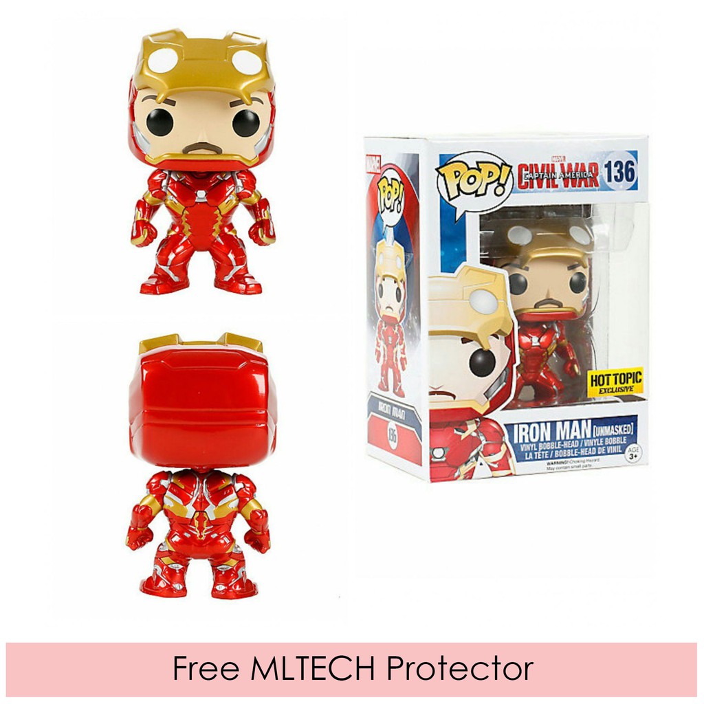 iron man unmasked funko pop