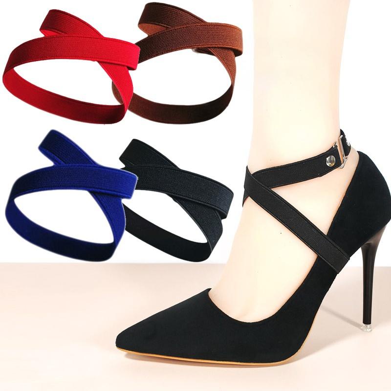 1 Pair High Heel Shoes Anti-Loose Straps High Elastic With Buttons Women  High Heel Shoes Accesories | Shopee Philippines