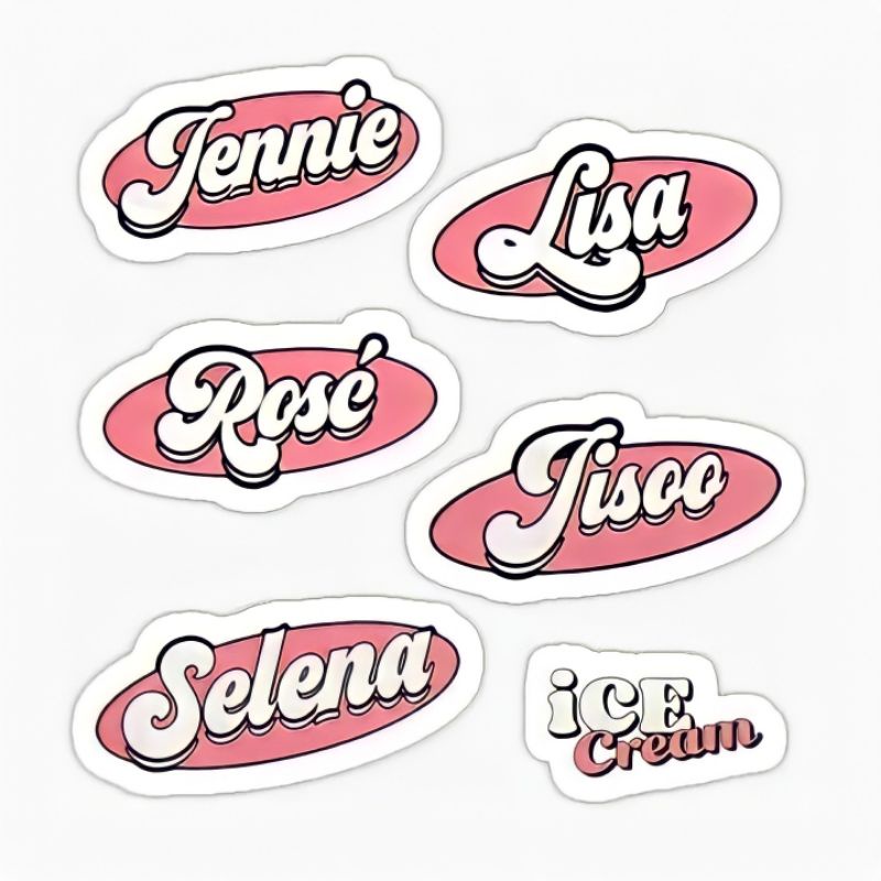 mona-blackpink-ice-cream-names-stickers-6pcs-pinterest-photos