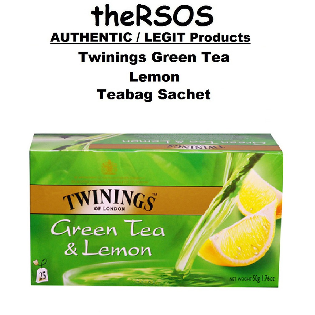 Twinings Green Tea Lemon (Per Tea bag Sachet) | Shopee Philippines