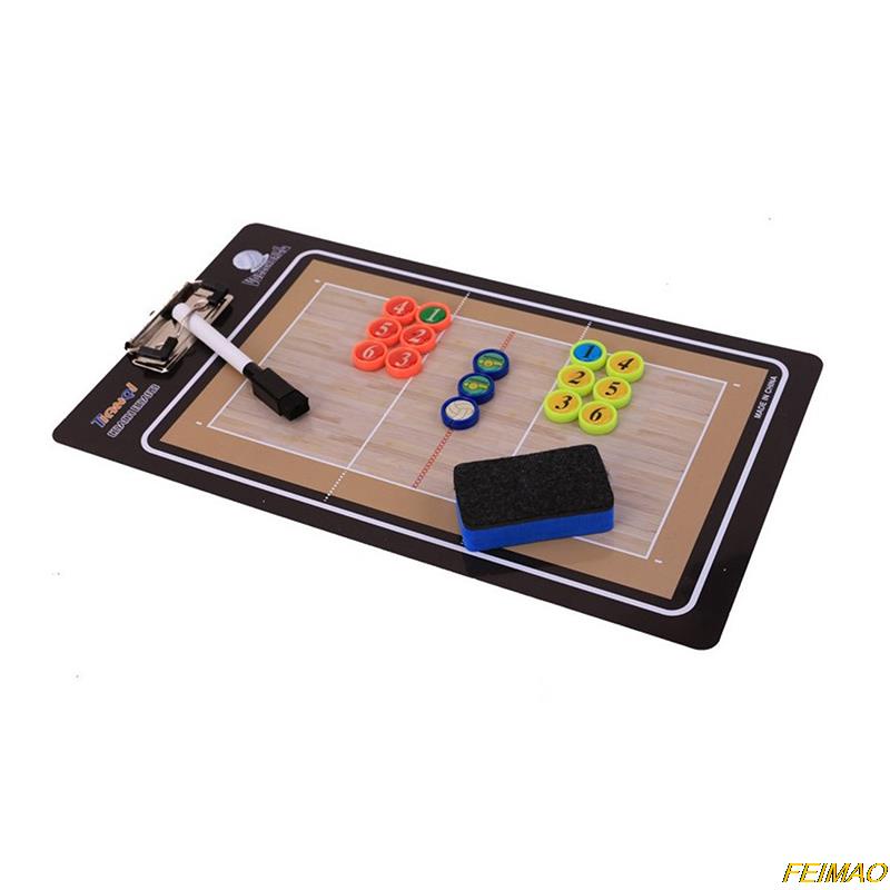 1 Pc New Foldable Volleyball Board Coaching Volleyball Tactic Board Magnetic Coach Tactics Game #3
