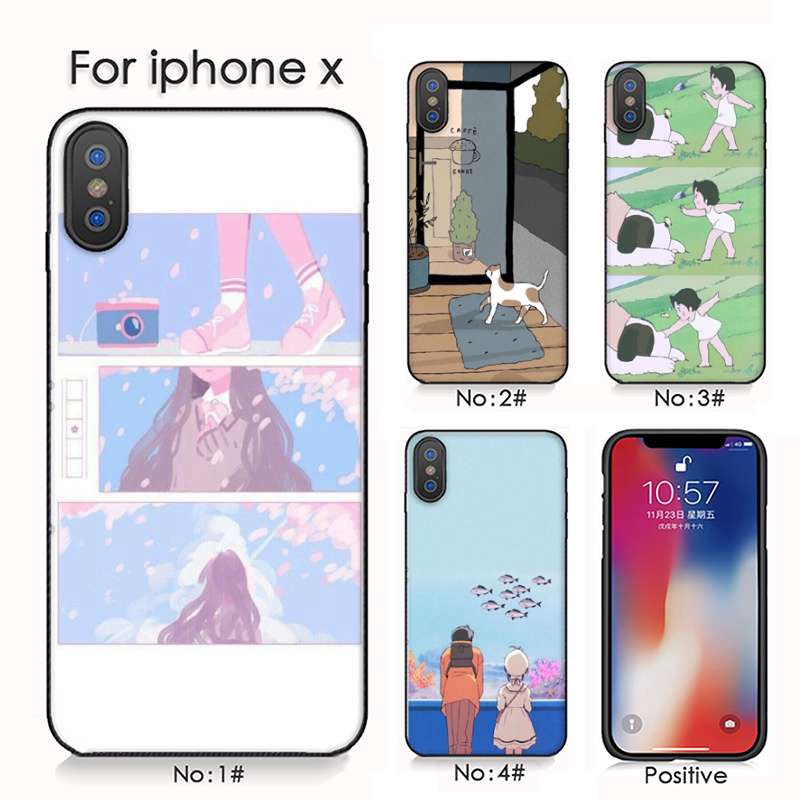 Cartoon Wallpaper Iphone 6s 8plus Xr Xs Phone Case Shopee