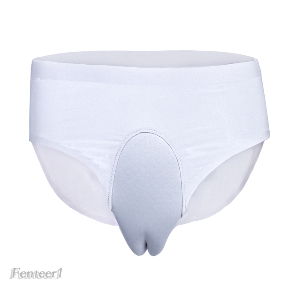 Men S Ice Silk Sissy Panties Pouch Briefs Hiding Penis Panty Cross