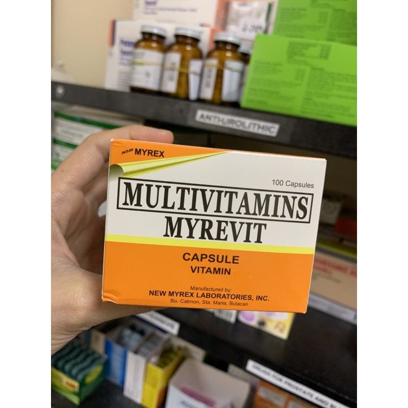 MULTIVITAMINS (MYREVIT) 100 CAPSULES PER BOX | Shopee Philippines