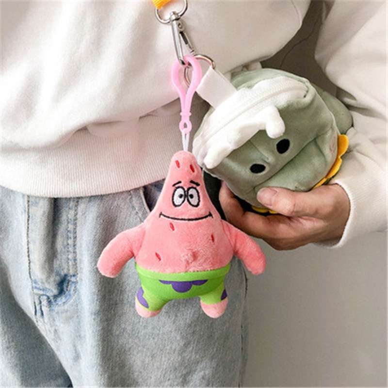 Spongebob Squarepants Patrick Star Stuffed Toy Keychain (4inch) Attach 