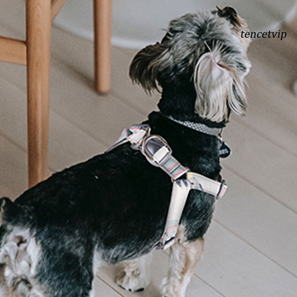 [Vip] Dog Harness Tear Resistant Breathable Adjustable Cartoon Pattern Pet Chest Strap for Outdoor #8